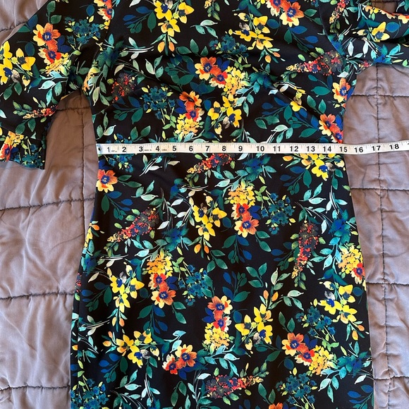 Calvin Klein floral print midi dress size 6 - Picture 5 of 10